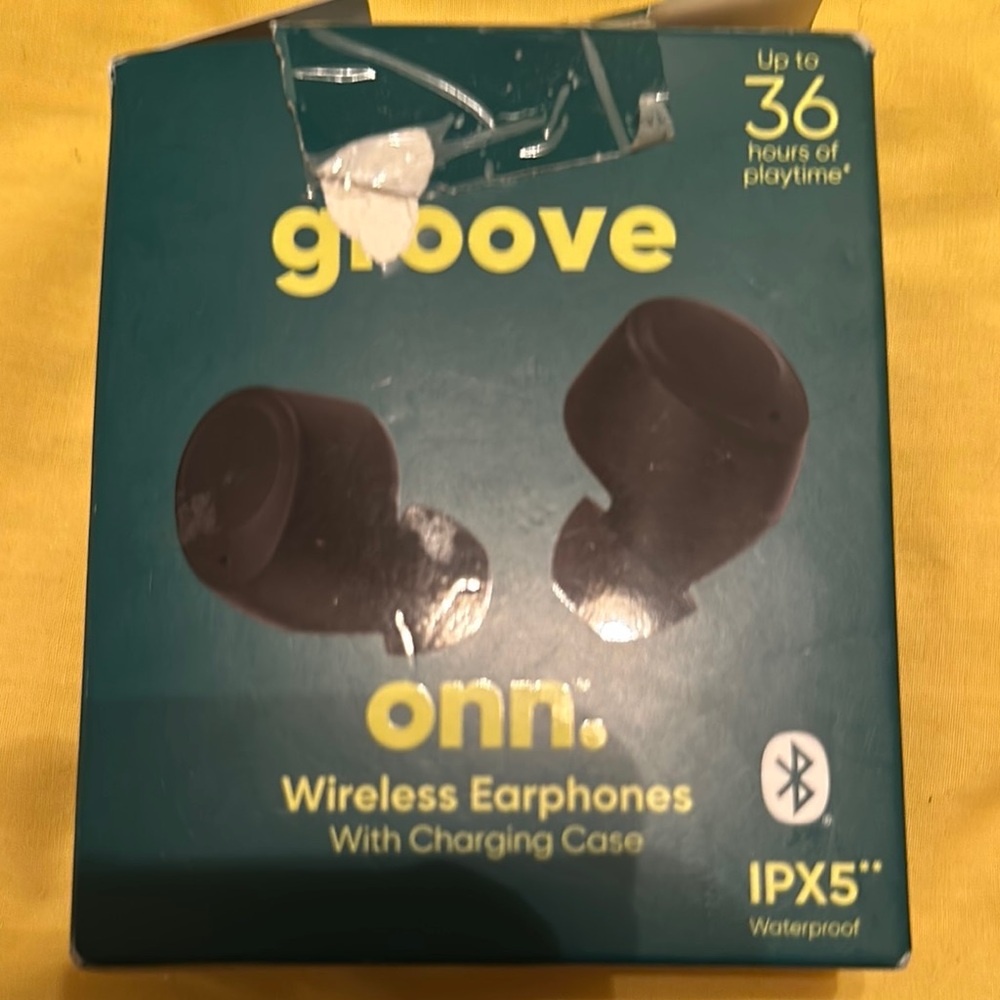 Onn Groove Wireless Earphones - Black